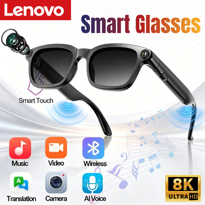 Smart Glasses Lens - Lenovo Smart Glasses AI Translation 8K