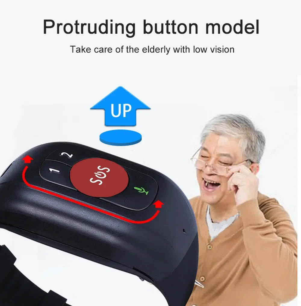 Elderly 4G LTE SOS Watch GPS T - Fall Detection Watch บทวิจารณ์และราคา