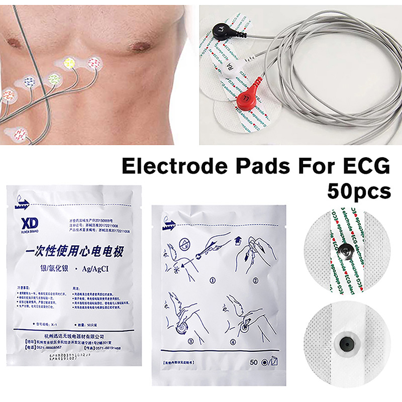 50PCS/Bag Electrode Patch  Dis - Ecg Patch Monitor บทวิจารณ์และราคา