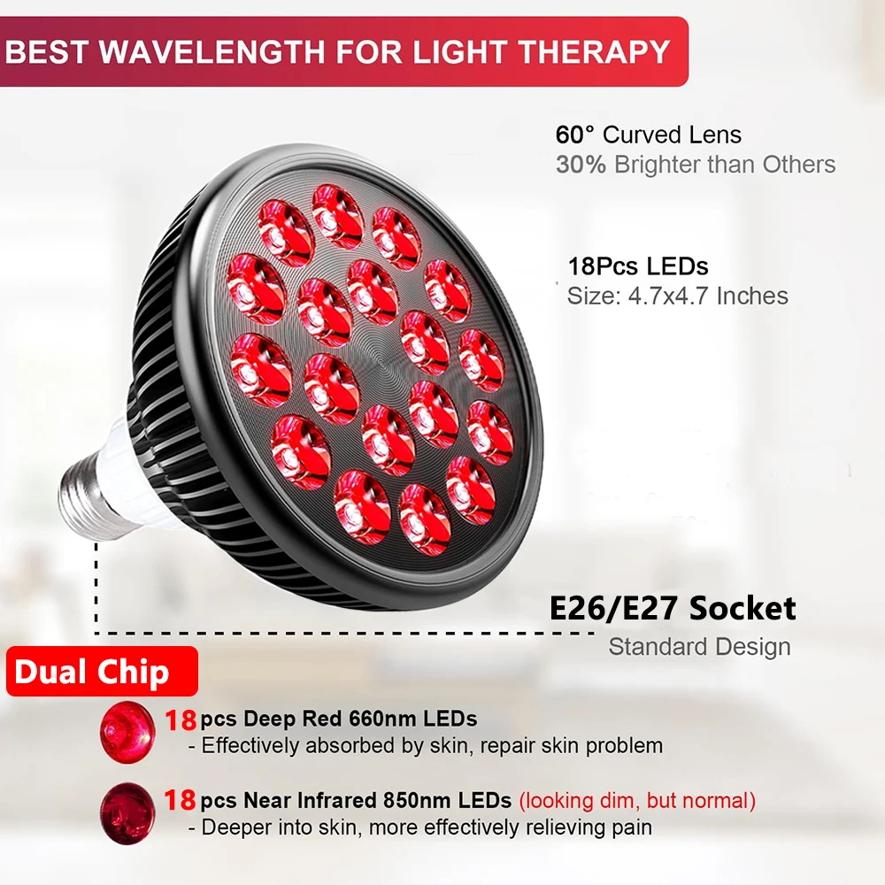 54W 660nm&850nm LED Red and In - Galvanic Skin Sensor บทวิจารณ์และราคา