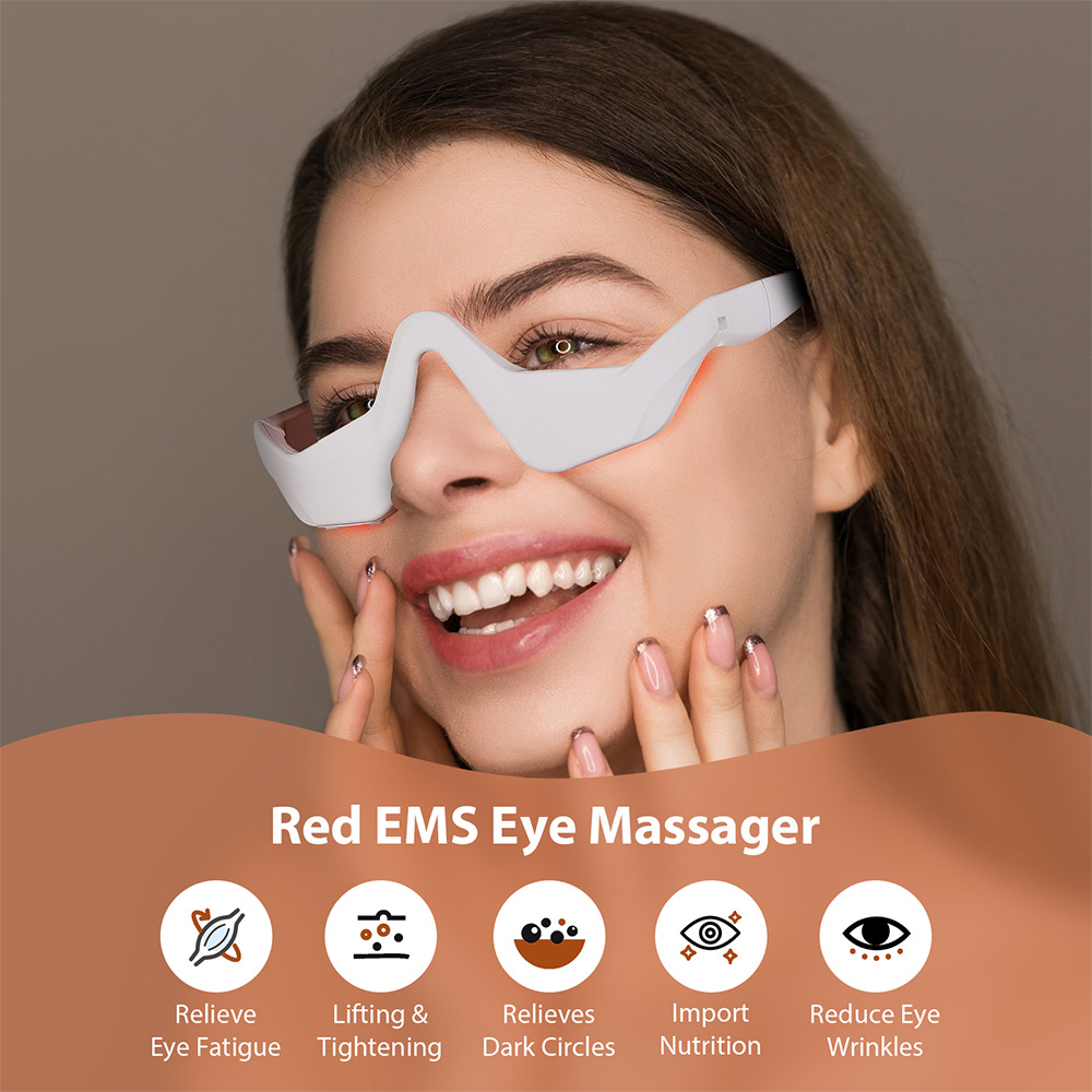 Eye Massager Under Eye Red Lig - Light Therapy Glasses บทวิจารณ์และราคา