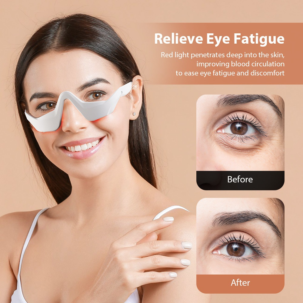 Eye Massager Under Eye Red Lig - Light Therapy Glasses บทวิจารณ์และราคา