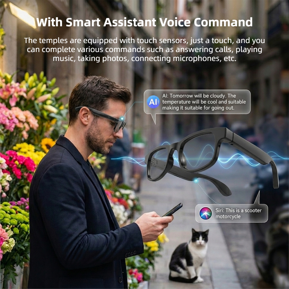 AI Smart Glasses Touch Control - Smart Glasses Lens บทวิจารณ์และราคา