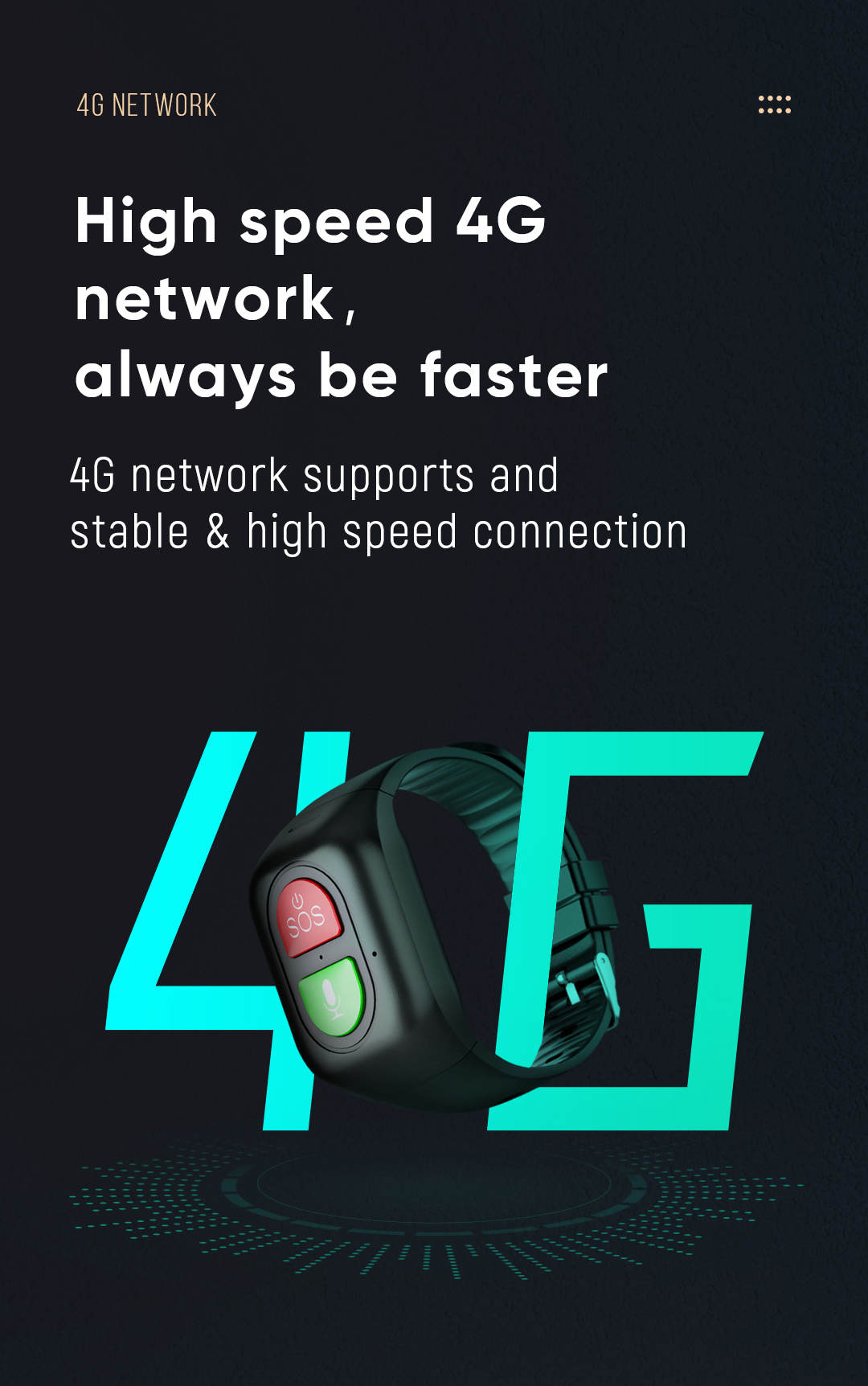 Elderly Smart Watch 4G Sim Car - Fall Detection Watch บทวิจารณ์และราคา