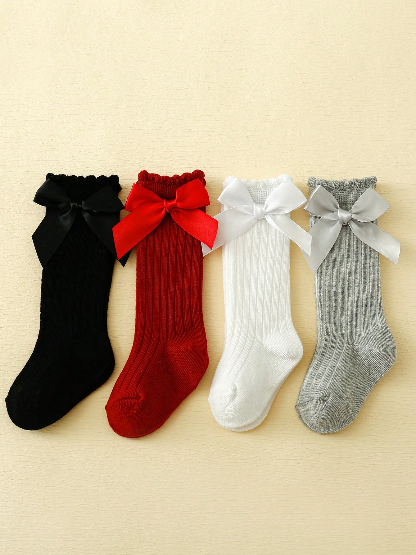 4/5 Pairs Baby Girls Long Knee - Baby Sock Oximeter บทวิจารณ์และราคา