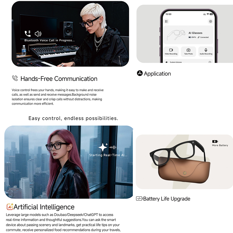2026 Genuine Leather 2000Mah C - Smart Glasses Lens บทวิจารณ์และราคา