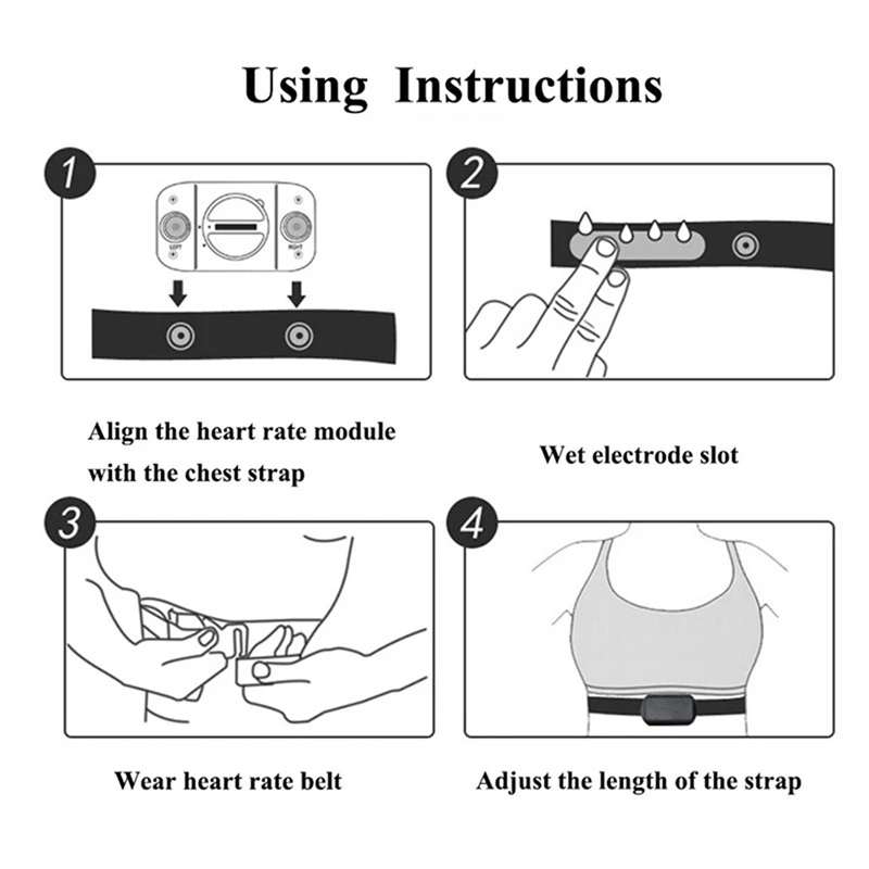 1/2PCS Heart Rate Monitor Ches - Breath Rate Monitor บทวิจารณ์และราคา